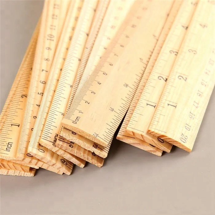 15cm 20cm 30cm Wooden ruler Learning stationery office stationery the gift to the children