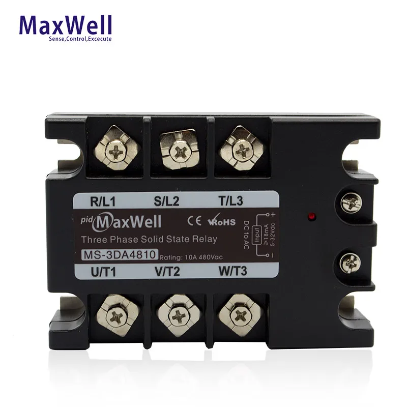 electrical solid state relay 5vdc input three phase 220VAC 480vac solid state relay