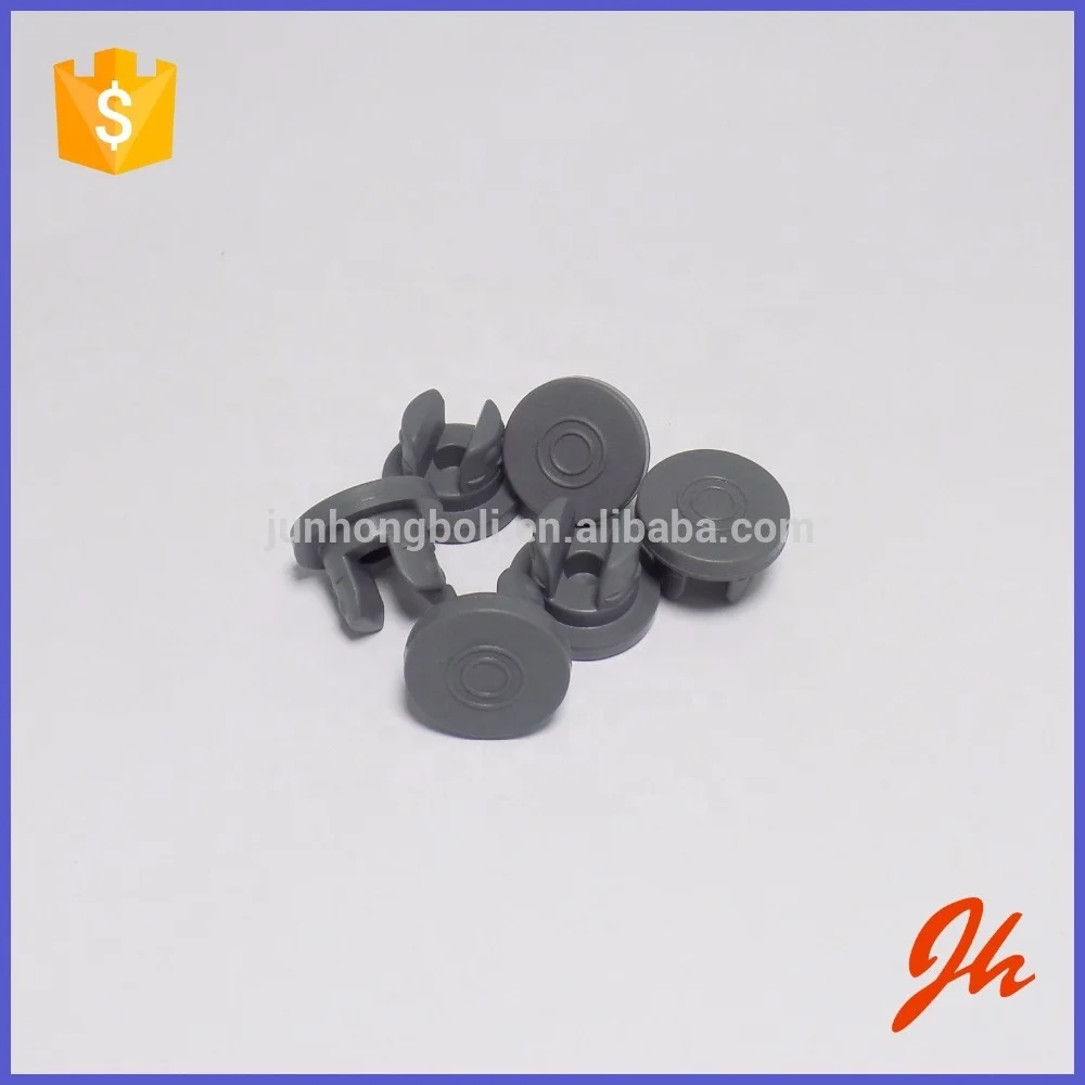 20mm grey pharmaceutical rubber stopper/syringe rubber stopper for injection vials usage