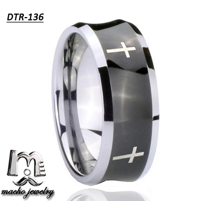 
Superman Symbol Super Hero Polished Black Tungsten Ring with Bevel Angle Jewelry Suppliers and Manufacturers China 