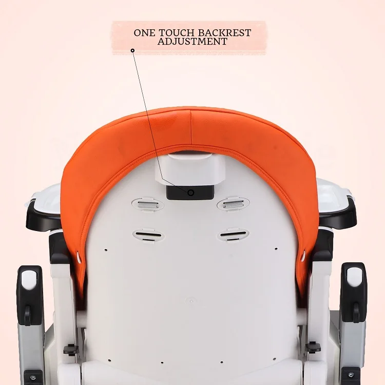 multi-function plastic baby feeding high chair with tray safety belt