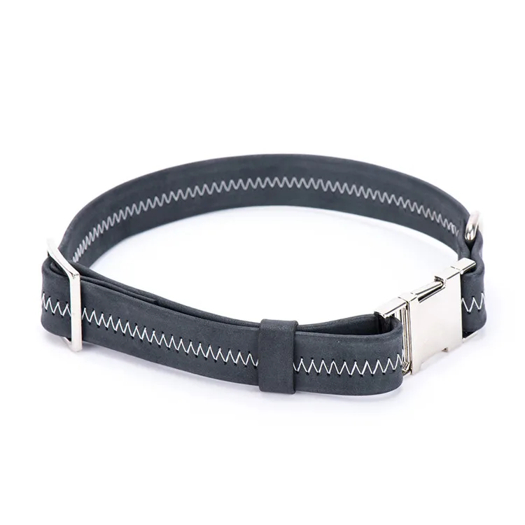 Genuine leather dog collar super soft Italian leather pet leash collar