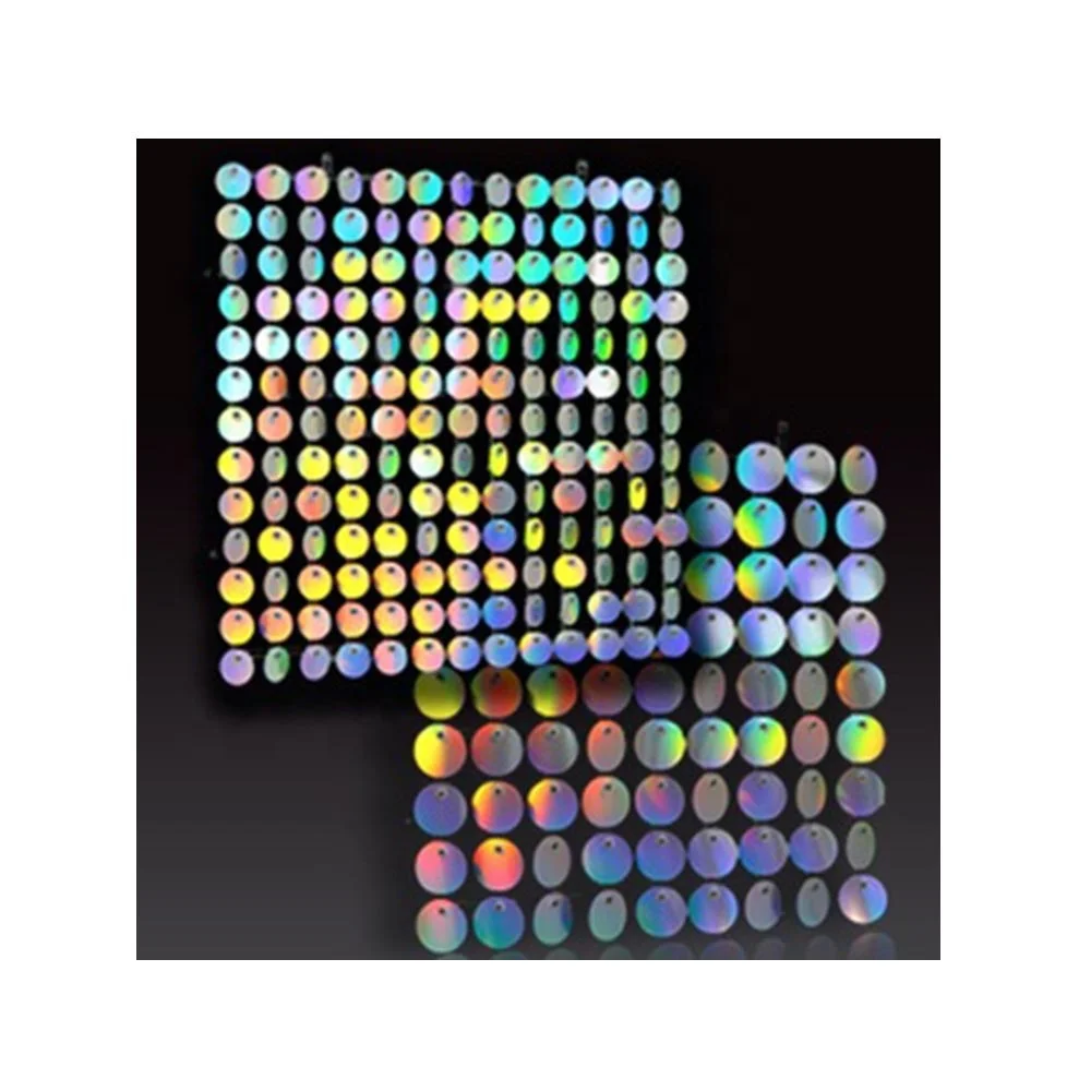 Reversible Sequin Pet Glitter Holographic Film Shimmer Sequin Wall Panel