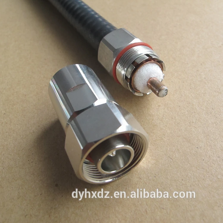 RF connector Mini din (4.1/9.5 type ) male plug for 1/2 superflex cable 4.1/9.5 connector