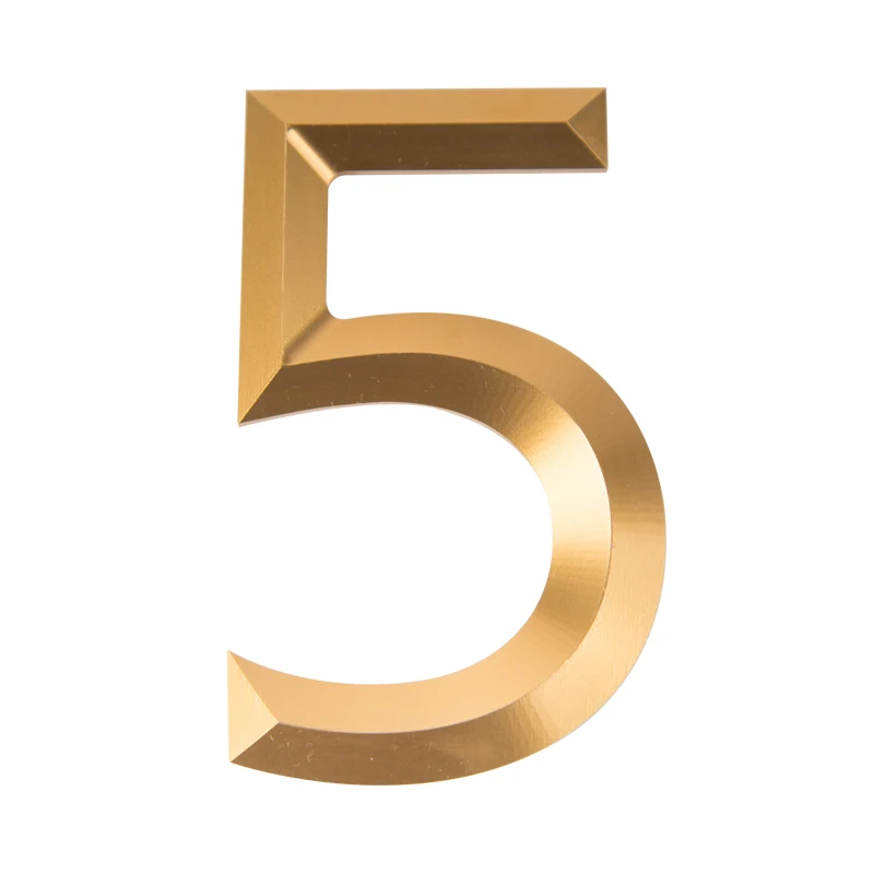 Decorative solid carved metal multicolor alphabet 3d laser cut aluminium letters and numbers