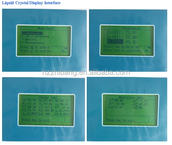 Manufacturer directly supply Digital Hunt (L*a*b) brightness color tester brightness testing equipment