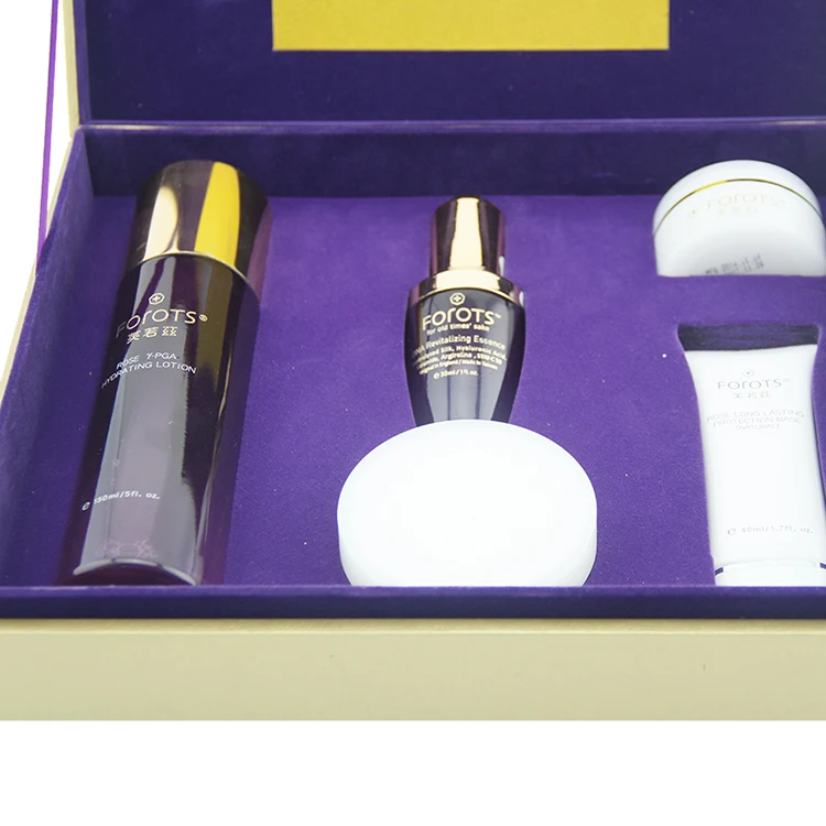 Custom luxury printed cosmetics packaging makeup sets folding cardboard paper box for product packaging