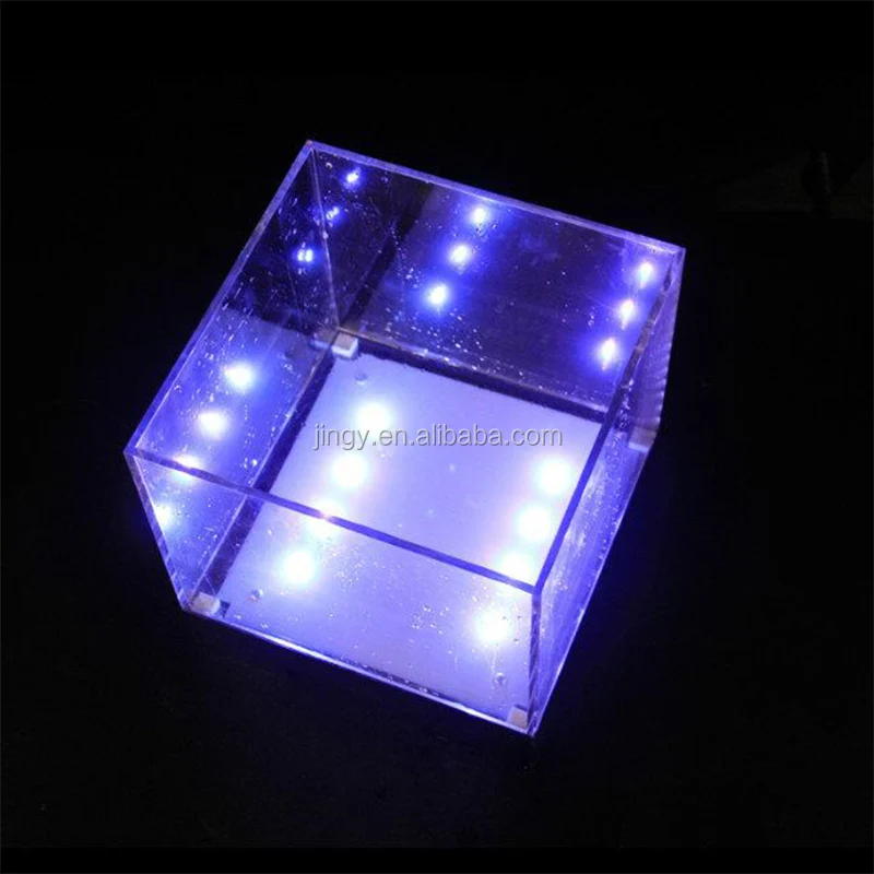 Top Quality 2022 Hot Selling Custom Pmma Acrylic Beer Red Wine Champagne Cooler RGB Lighting LED Ice Bucket Plastic
