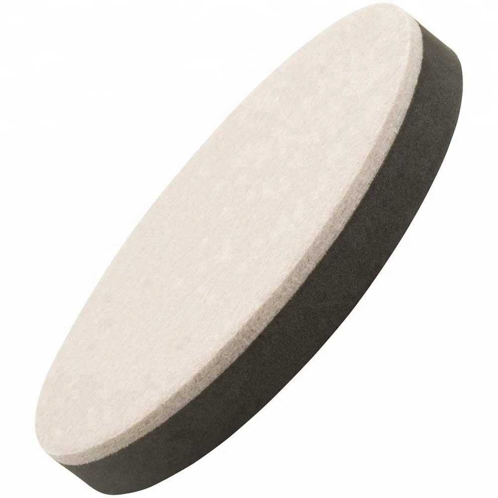 Large Oval Felt Sliders Felt Furniture Moving Pads with non-slip Rubber Foam for Hard Surfaces