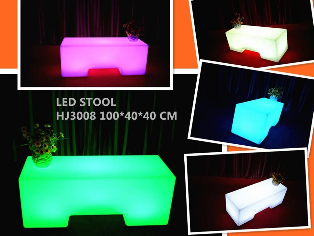 illuminating chair/led bench/ led cube chair