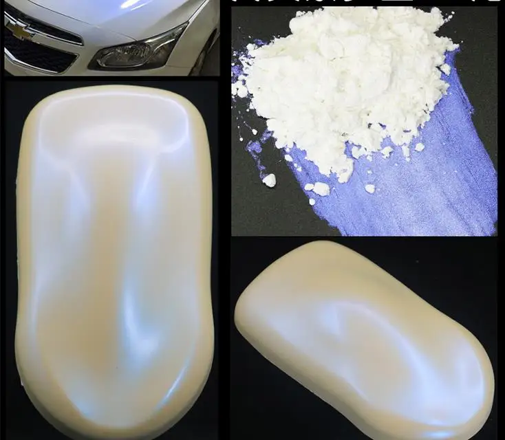 iridescent blue ghost effect car paint pearl dip pigment