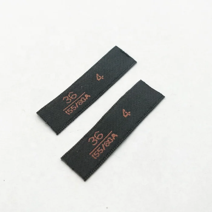 fabric woven main label for dress