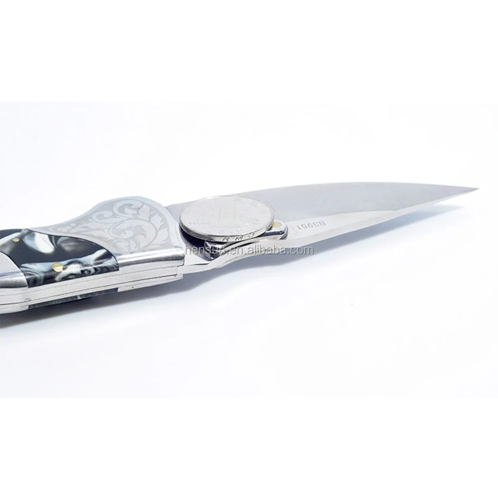 outdoor assistant Stainless steel 420 or 440 survival clasp knife
