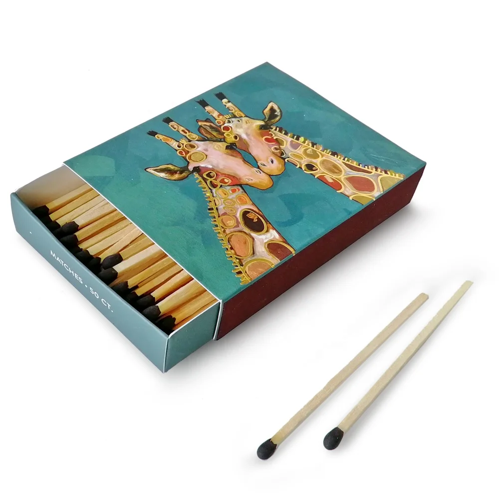 China professional design drawer box matches safety candle matches with colored matchsticks