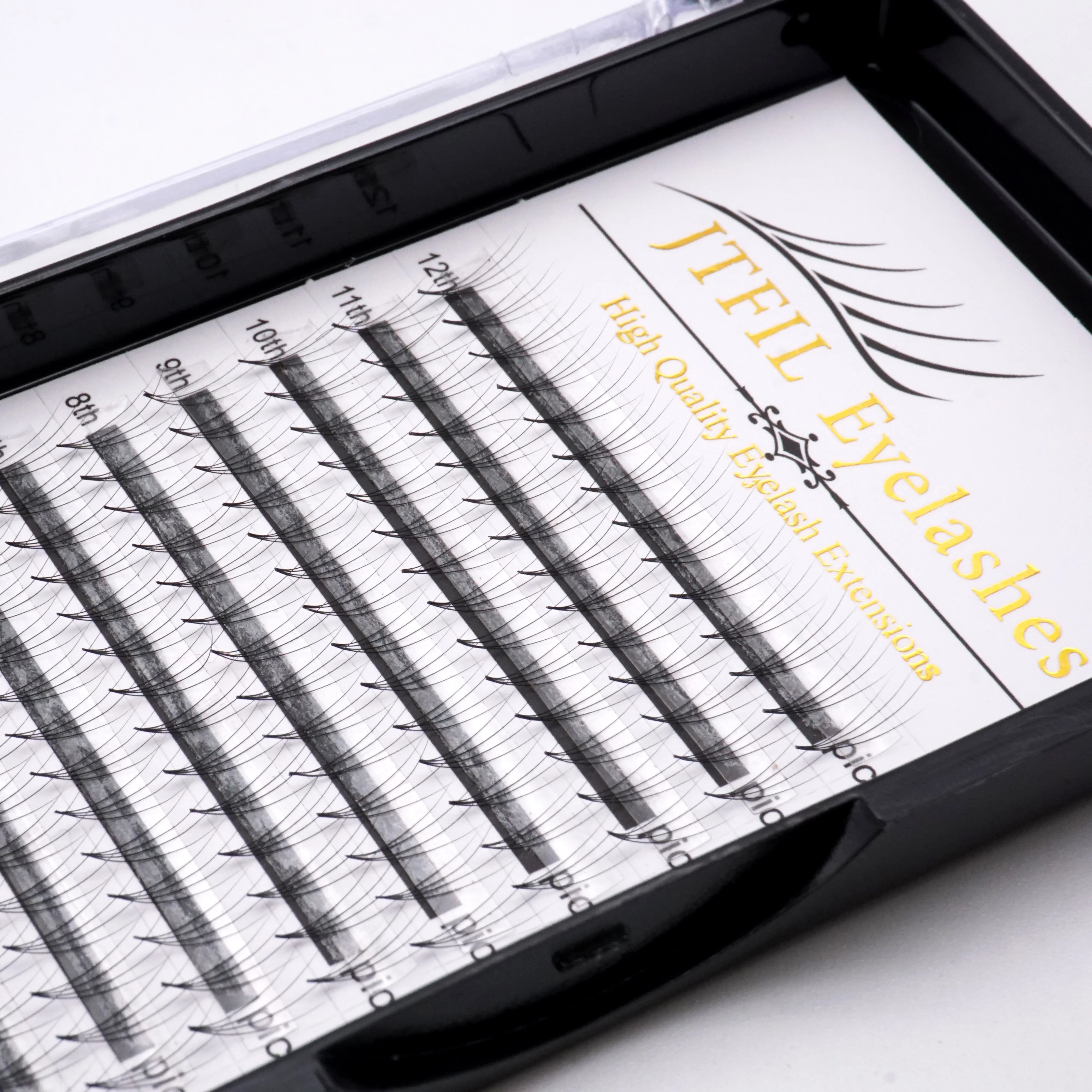 Wholesale 2D 3D 4D 5D 6D individual clusters volume lashes pre made fan Eyelashes Extension