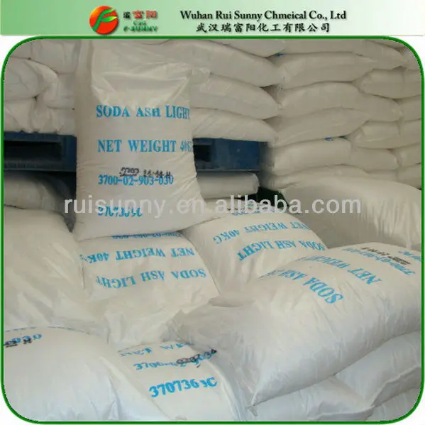 Sodium Carbonate  Na2CO3 CAS 497-19-8 Soda Ash Dense and Light for Water Softener or Glass Manufacturing