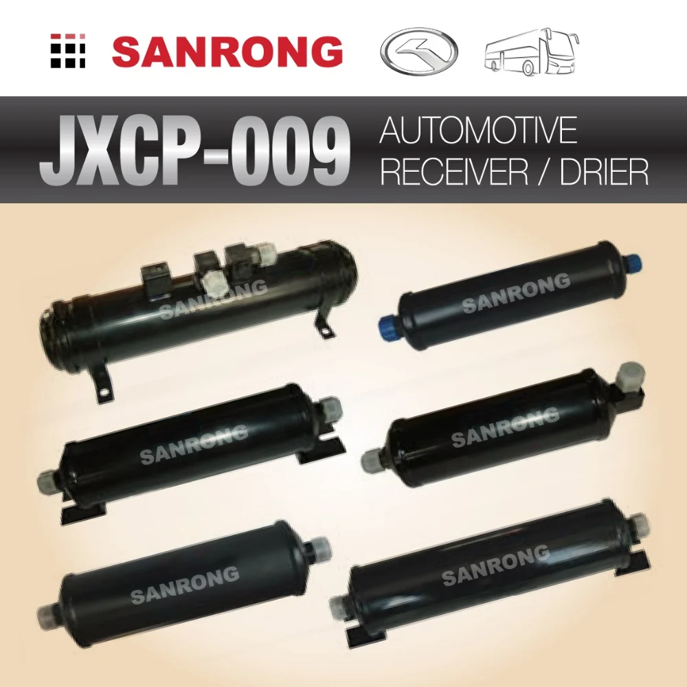 JXCP-009-B2 Auto Receiver Drier Filter for Transit Bus Coach Air Conditioning, Automotive AC Air Conditioner Receiver Drier