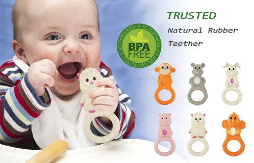 ICTI Certified Manufacturer supply 100% Natural Rubber Latex Toy for Teething