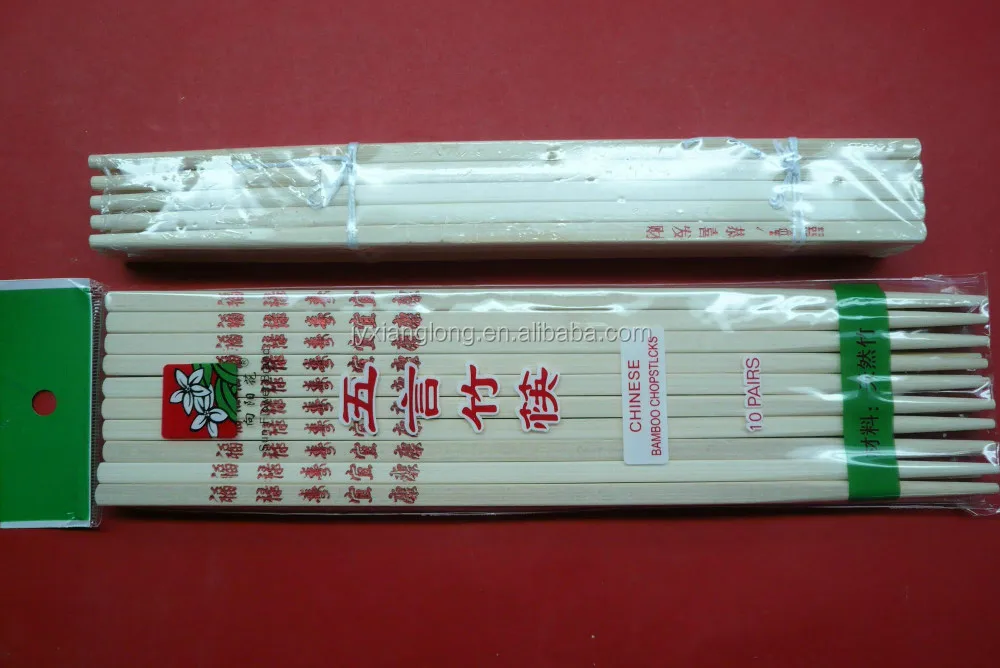 high quality disposable Chinese bamboo chopsticks with texts
