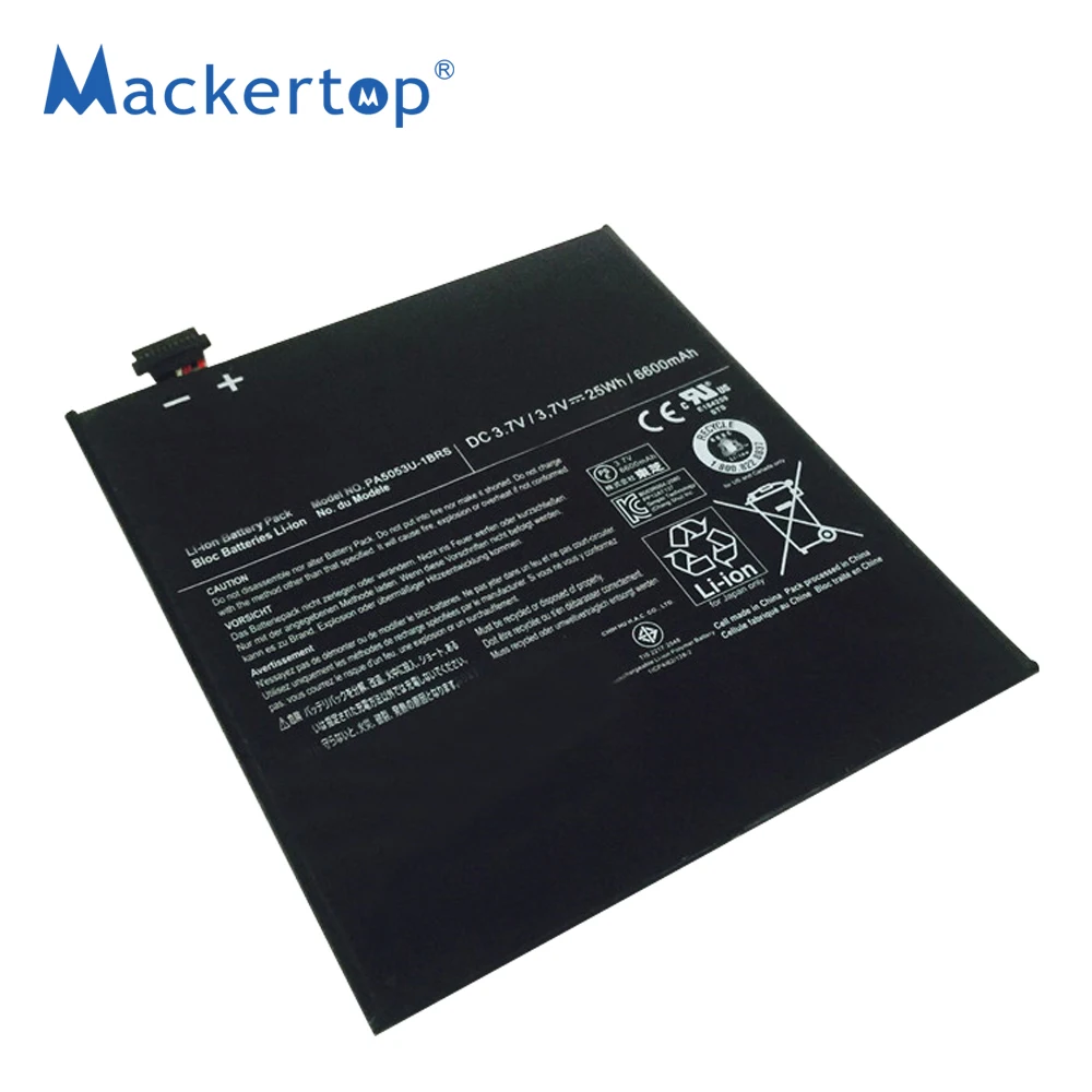 PA5053U-1BRS 3.7V 25Wh Laptop Lithium ion Battery Rechargeable Batteries for Toshiba Excite 10 Series Tablet