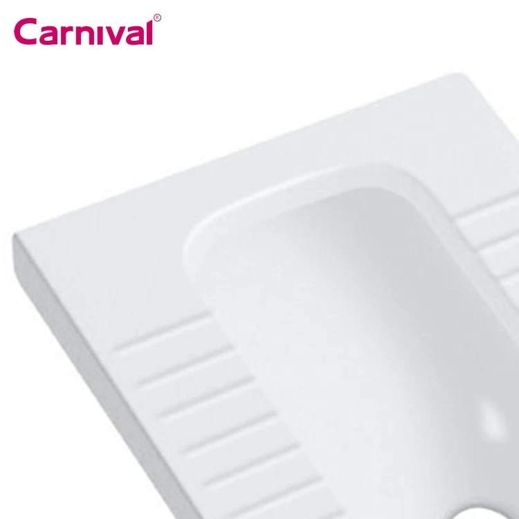 Прямоугольный простой дизайн, унитаз для общественных мест в стиле ванной комнаты Азии, сковорода для унитаза 563B