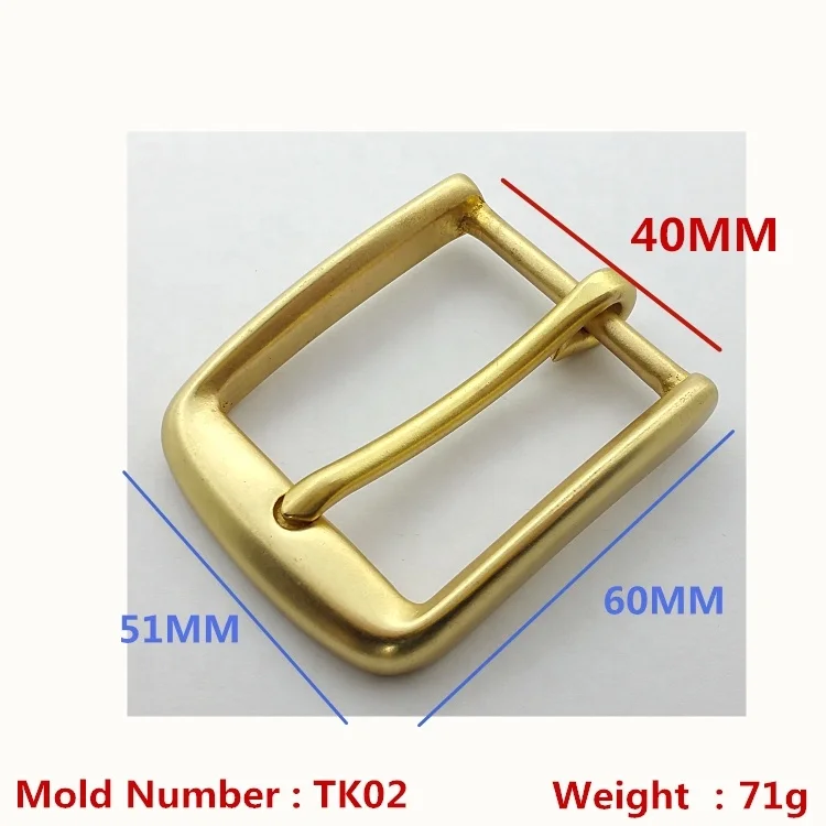 Leather Wholesale 40mm Metal Solid Brass Belt Buckle For Belts  Manual Craft Decoration