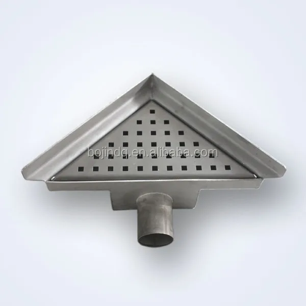 
Modern stainless steel triangle wall drain/concrete floor drain 