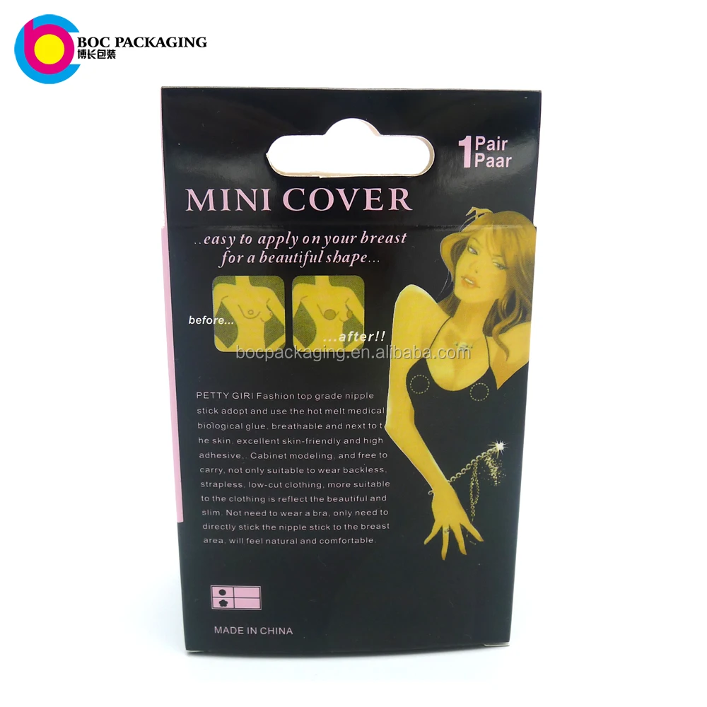 custom made Hang Tab Box for Retail Products Packaging with window