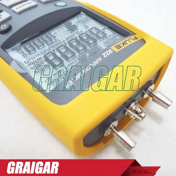 Fluke 922 Air Flow Meter Micromanometer HVAC Pressure, Air Flow Speed Differential Pressure