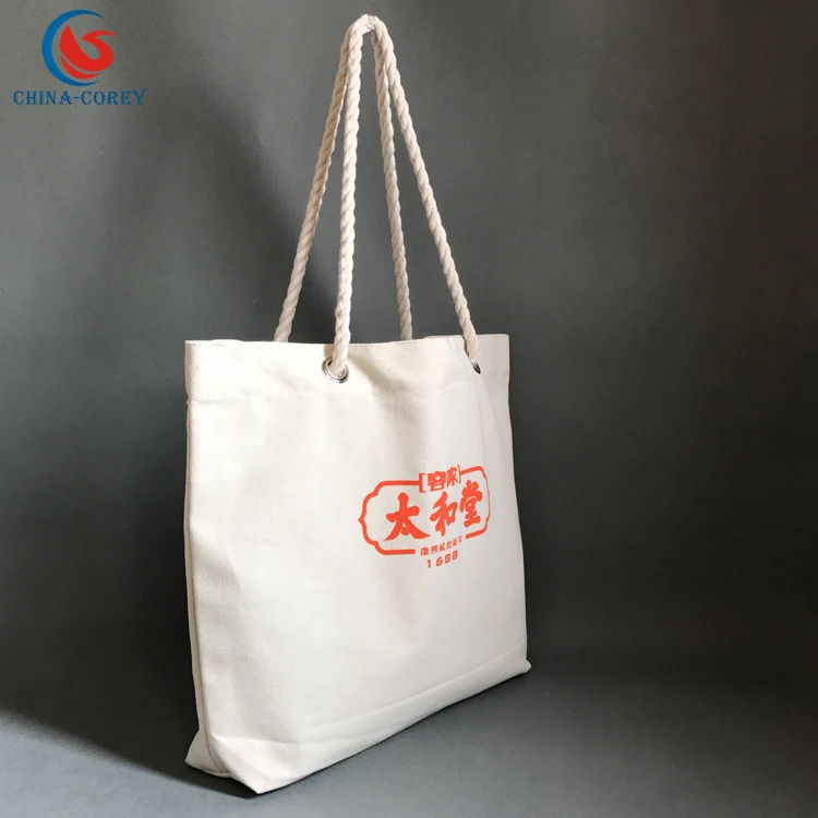 
recycle organic cotton tote shopping bag logos 