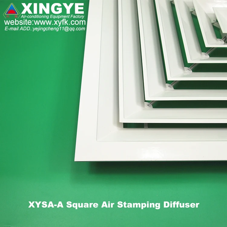 air ventilation system Air conditioner Ceiling HVAC square cheap stamping diffusers louvers grilles good quality XYSA-A600