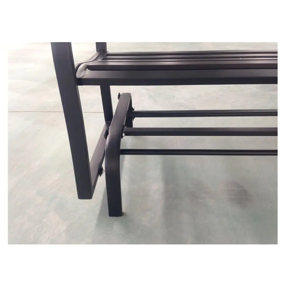 Kingfisher 2 Seater Glider Rocking Bench With iron Seat for Garden Patio