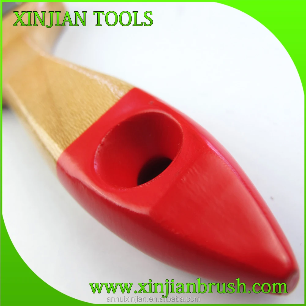 Paint brush making machine with wooden handle