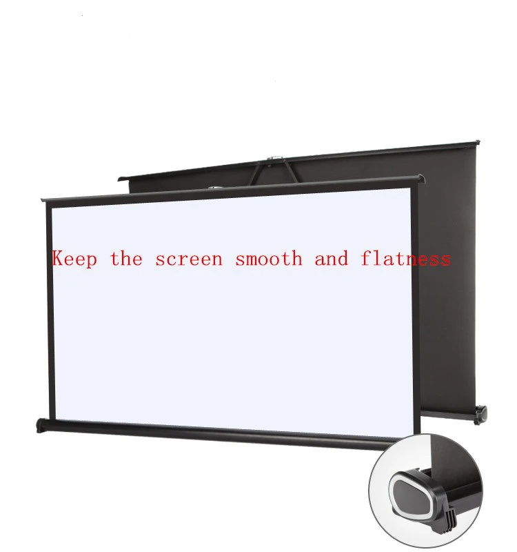 40 Inch Portable Mini Table Folding Projector Screen / Desk Roll-up Matt White Projection Screen For Indoor / Outdoor