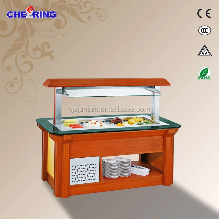 used restaurant equipment for sale/ salad Bar/Commercial Bartable top refrigerated salad bar