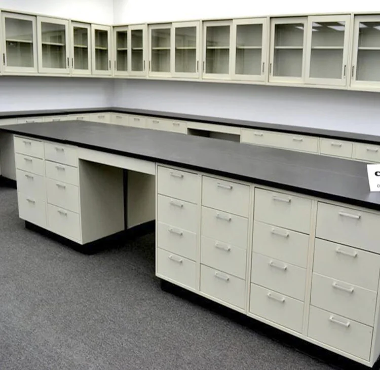 CE. H-frame Structure Workbench Lab Bench With Reagent Shelf In Laboratory Furniture