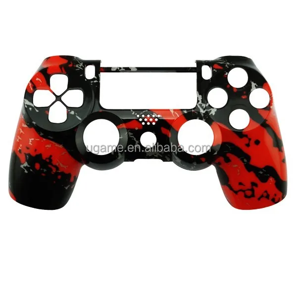 Custom Hydro Dipped Red Splatter Replacement Housing Shell Case for DualShock 4 For PS4 Wireless Controller Cover