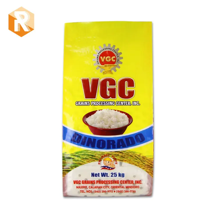 
25kg pp rice bags /pp woven laminated bopp fragrant rice bag 