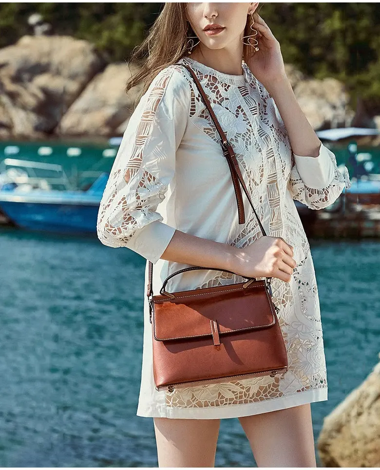 Gl1417 New Product 2022 Fashion Handbags China Factory Ladies Genuine Leather Shoulder Bag