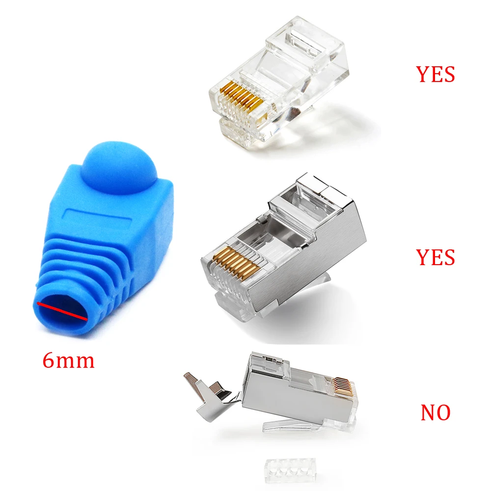 Soft Plastic cable plug cap network rj45 connectors boots