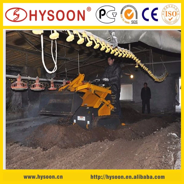 Mini skid steer loader poultry house cleaning equipment