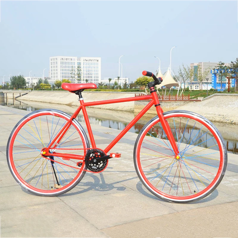 Заводская поставка, Высокоуглеродистая сталь, Односкоростной фиксированный велосипед