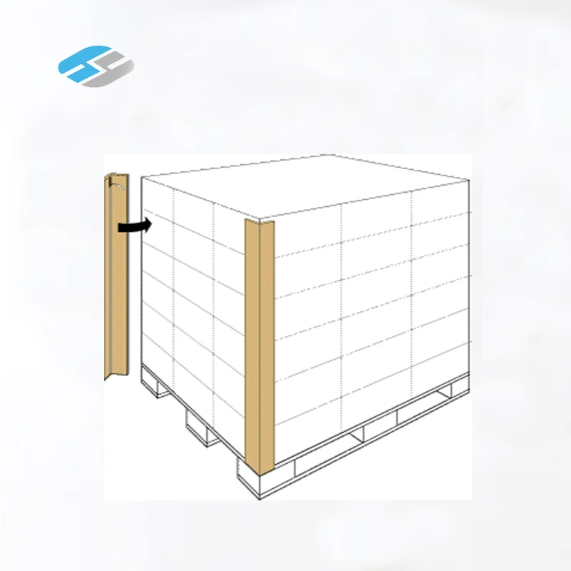 
100% Recycled 2x2 inch Paper Corner Protector For Stacking Goods 