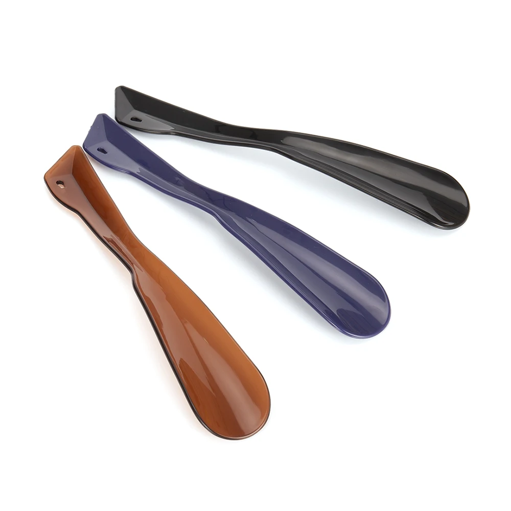 New Product Custom Colorful Black PP Plastic Mini Small Short Promotion High Quality 24cm Length OEM Plastic Shoe Horn XB-S12