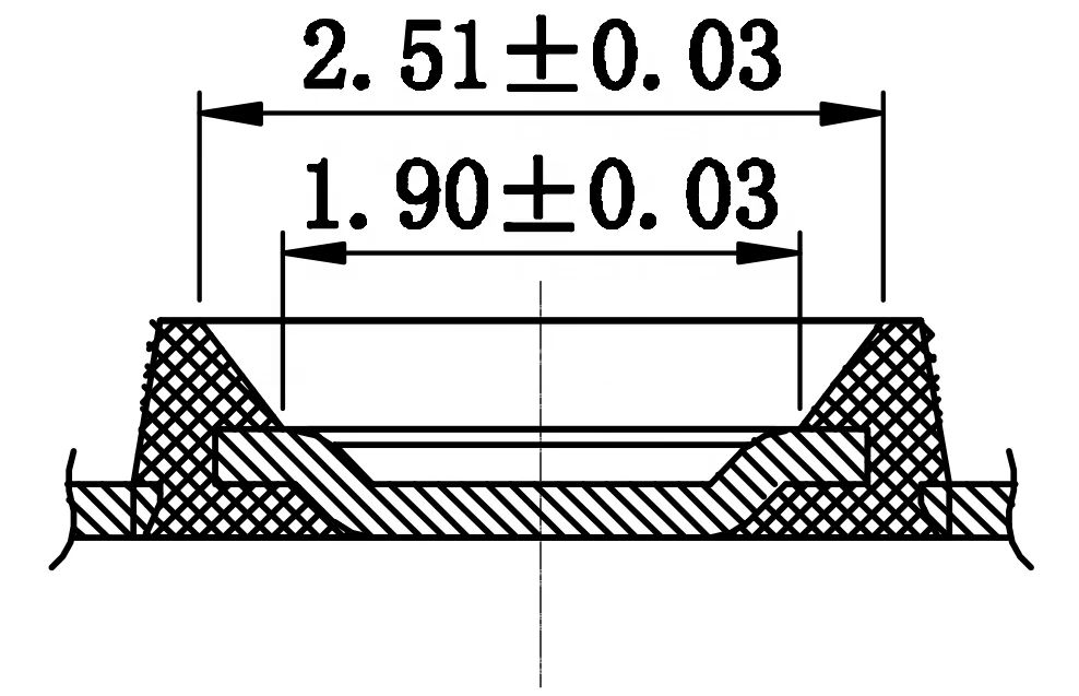 Дешевый чип SMD 5730 0,5 Вт 3 вольт мА со светодиодом 65-70 лм