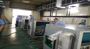 American type rooftop air handling unit, with R410a refrigerant