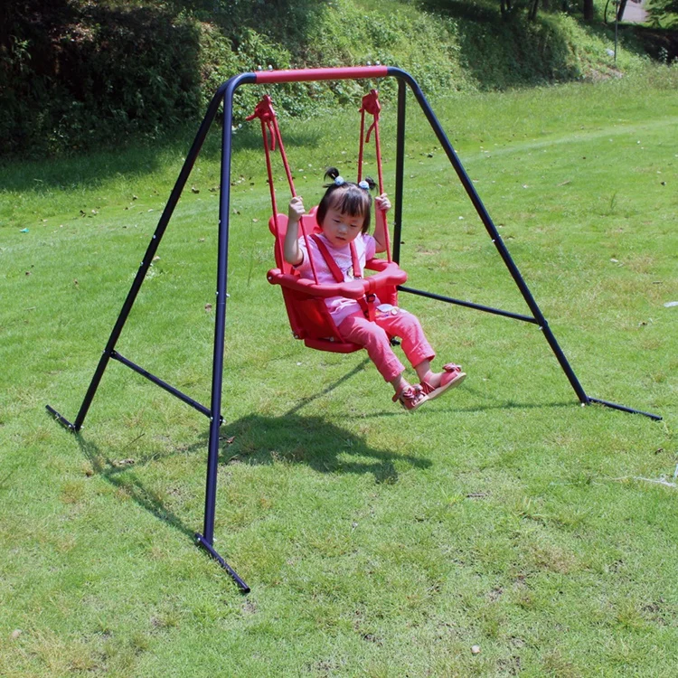 Детские металлические качели с защитным сиденьем для дома и улицы