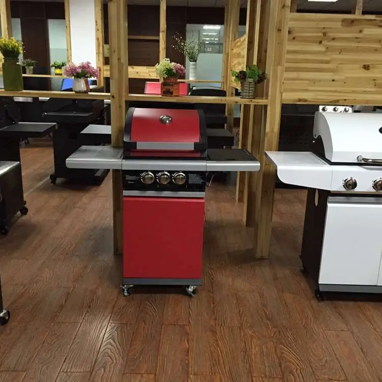 CE approval 4 burner outdoor grille de barbecue camping gaz barbecu