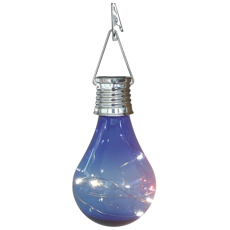 Solar Light Bulbs Outdoor Waterproof Garden Camping Hanging LED Light Lamp Bulb Globe for Home Yard