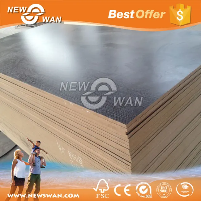 
White Melamine Faced MDF Board / Glossy Melamine MDF 